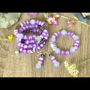 Handmade lilacs 4pc set